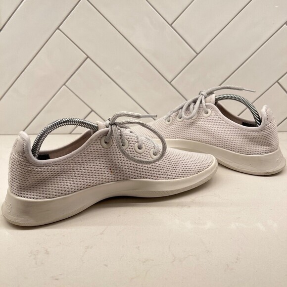Allbirds White Tree Runners Women's Size 10 w/out Insoles - Picture 6 of 11